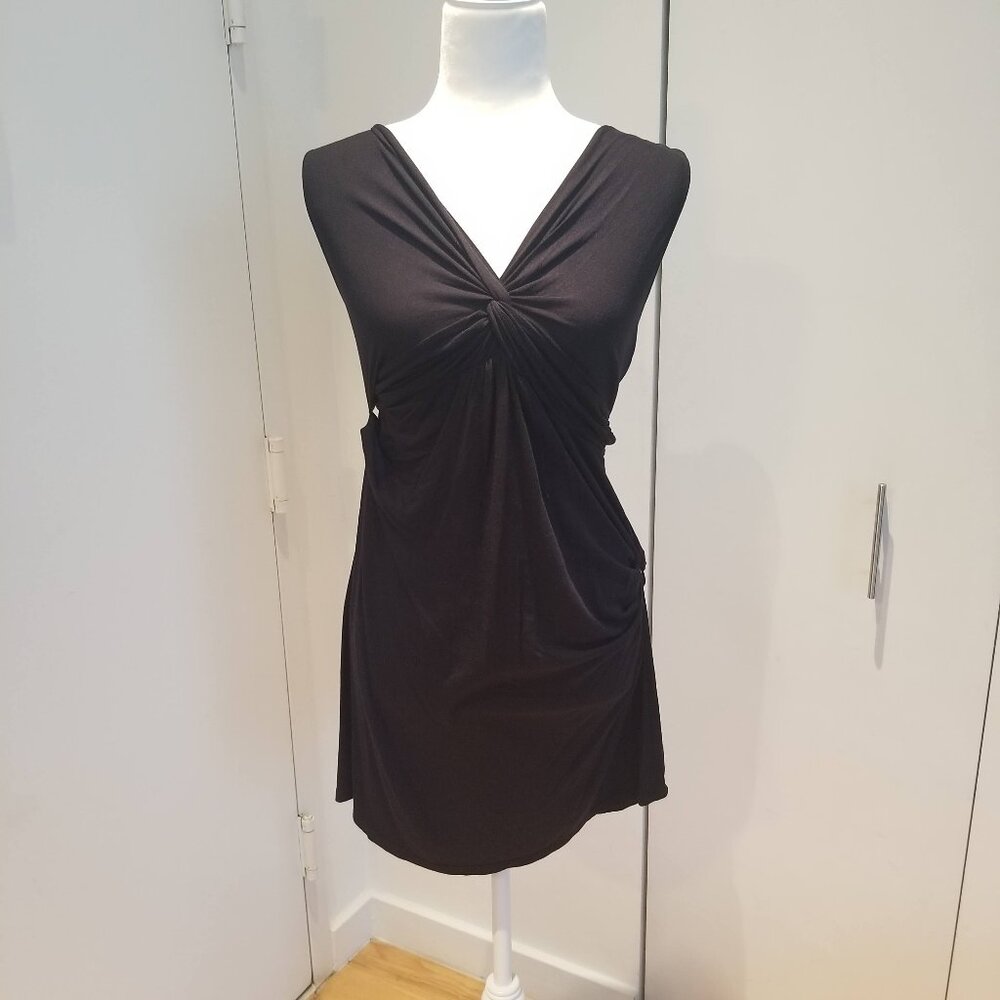 Alfani Intimates Essentials Twist Knot Sleepwear Nightgown Dress: Size S, Black